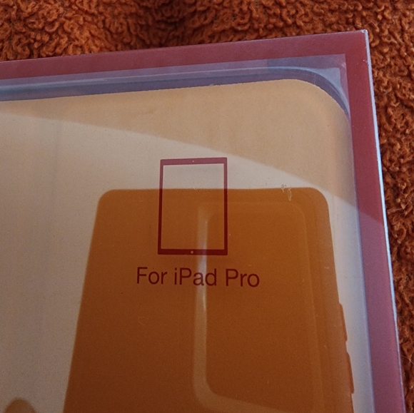 Slim iPad Pro Faux Leather Case Orange Case tablet - Picture 2 of 4